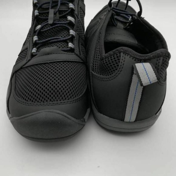 Lands' End Shoes Lands End Mens Water Shoes Black Leather 85d New